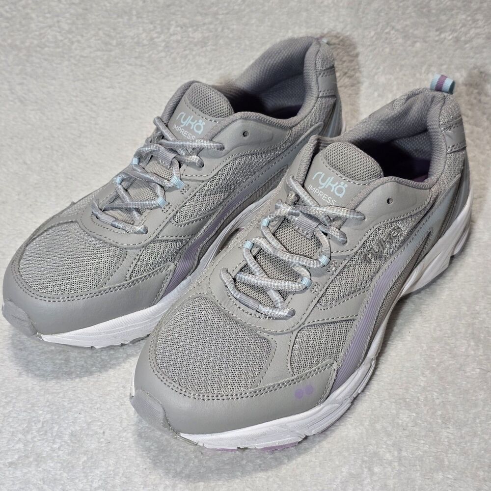 Ryka Impress Athletic Women's 9.5 Gray Sneakers Fitness Walking Shoes